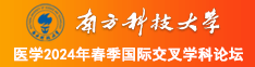 逼逼插入视频南方科技大学医学2024年春季国际交叉学科论坛